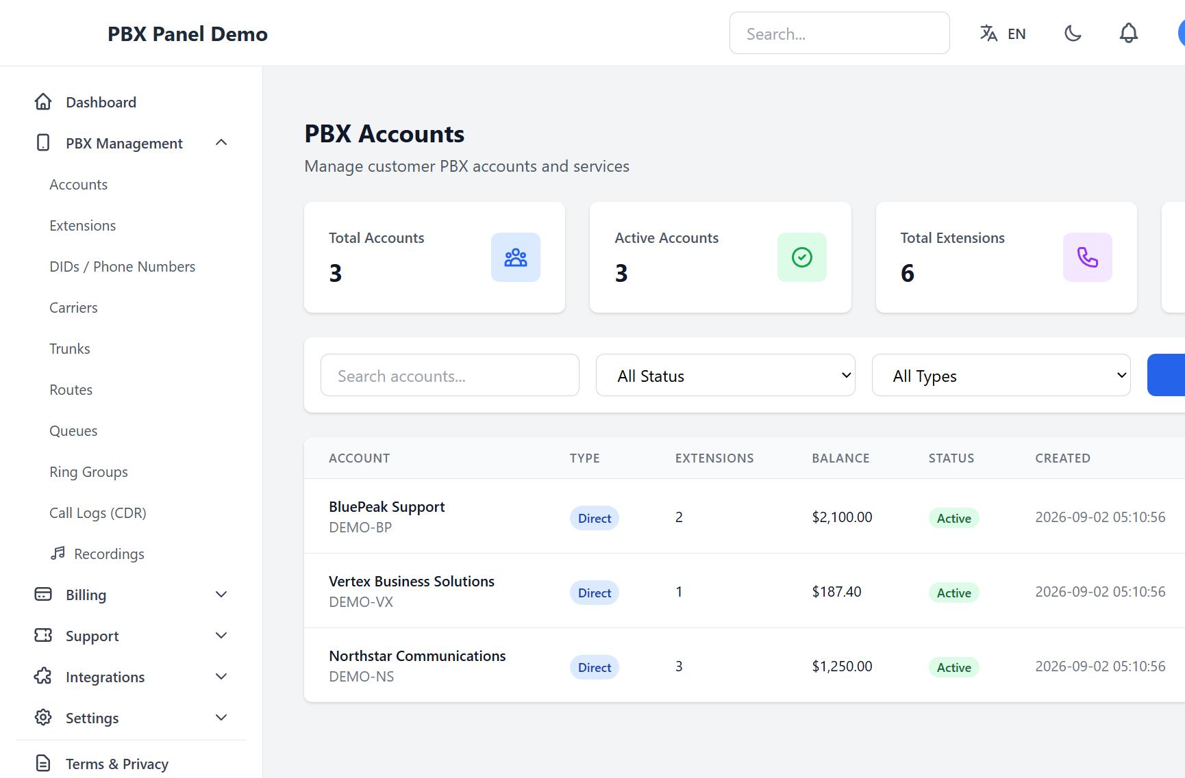 Accounts